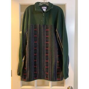 Tower bay VTG 90s patterned fleece pullover long sleeve retro sweatshirt men XLT